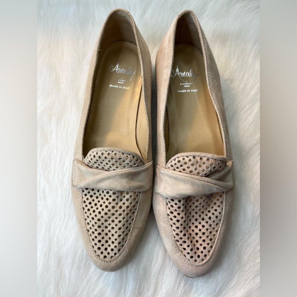 Almafi by Rangoni Tan Suede Losfer- Women Size 8